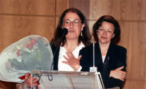 Founders of ThessISMUN: Dr., Dr.h.c. Paroula Naskou-Perraki, Professor, Un. of Macedonia (right) & Mrs. Mirka Gondika, National Information Officer,UN Information Centre in Athens (left).